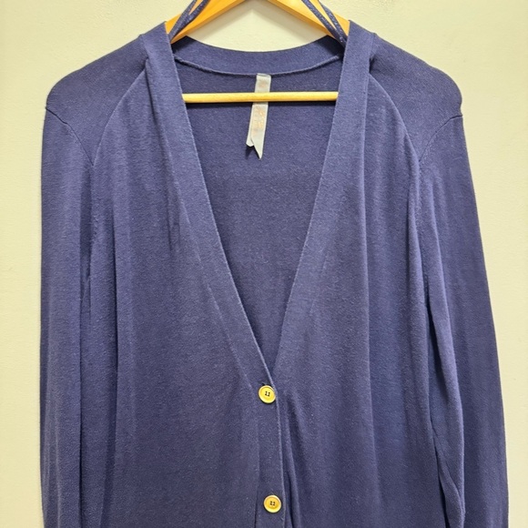 Melissa McCarthy Purple Longline Cardigan Sweater Size 2X - Picture 5 of 11